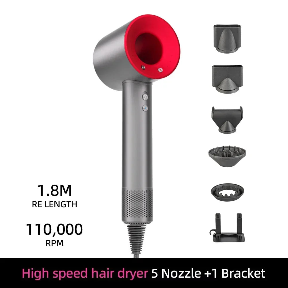 Ionic Hair Dryer with 200 Million Negative Ions and Smart Temperature Control