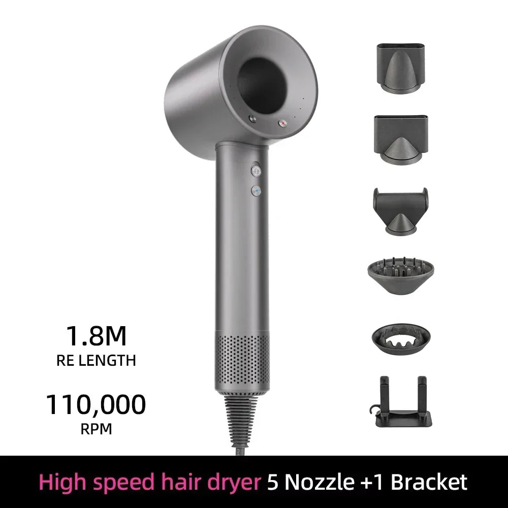 Ionic Hair Dryer with 200 Million Negative Ions and Smart Temperature Control