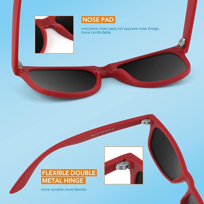 Jamie Classic 80's Retro Polarized Sunglasses