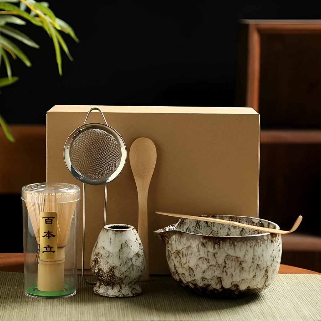 Japanese Matcha Tea Set – 6-Piece Ceremony Kit