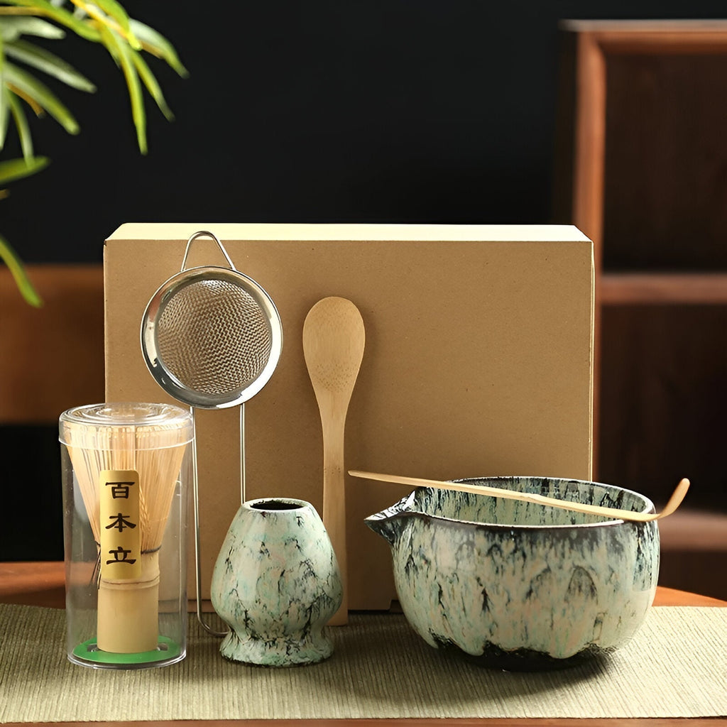 Japanese Matcha Tea Set – 6-Piece Ceremony Kit