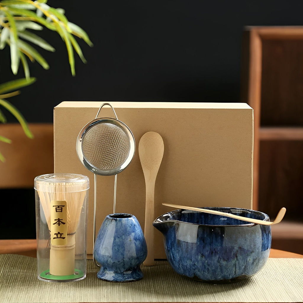 Japanese Matcha Tea Set – 6-Piece Ceremony Kit