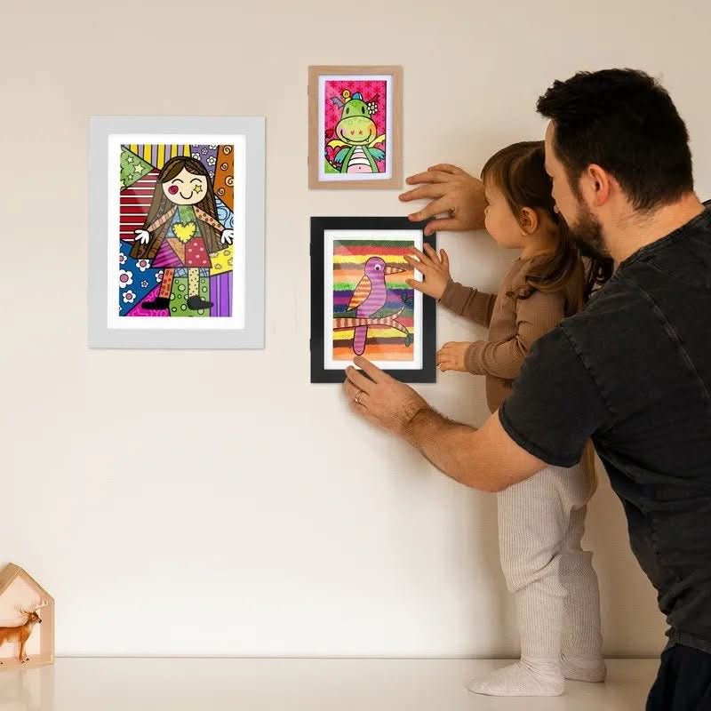 Kids Art Storage Frame – Display & Store Up to 150 Drawings