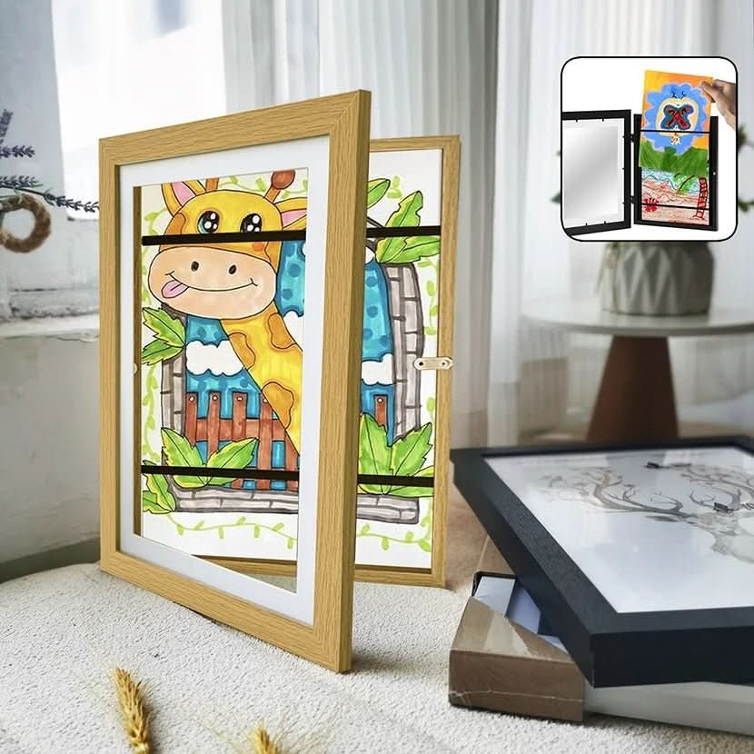 Kids Art Storage Frame – Display & Store Up to 150 Drawings