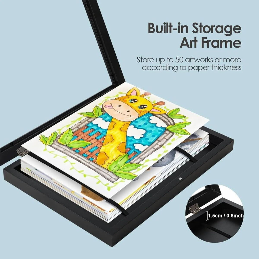 Kids Art Storage Frame – Display & Store Up to 150 Drawings