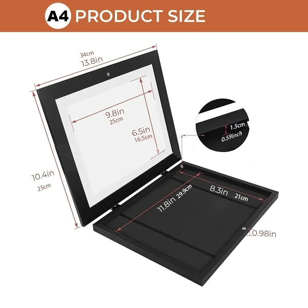 Kids Art Storage Frame – Display & Store Up to 150 Drawings