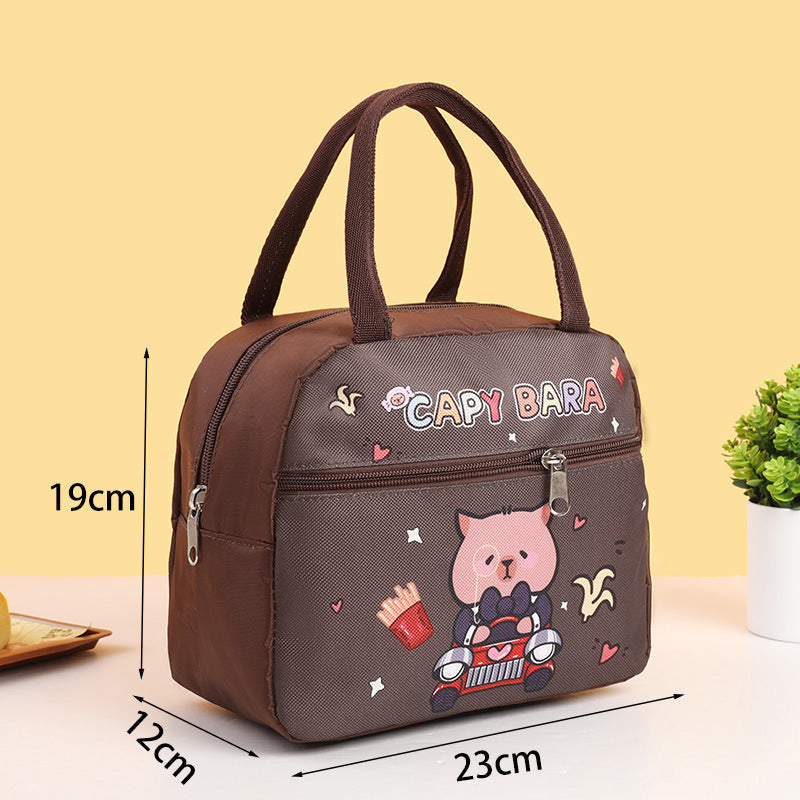 Kids' Insulated Lunch Box with Bear Design