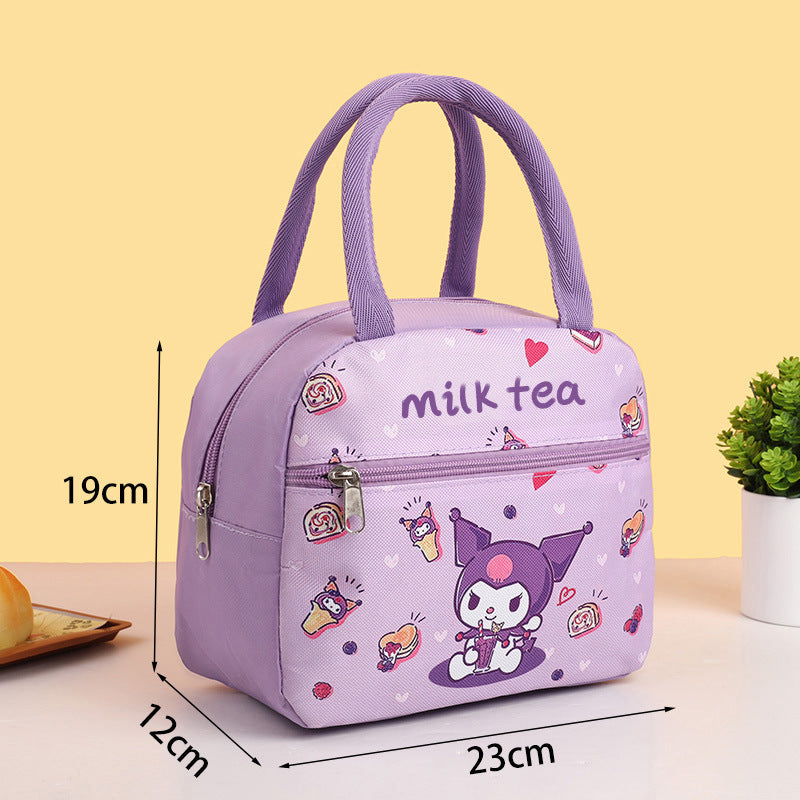 Kids' Insulated Lunch Box with Bear Design