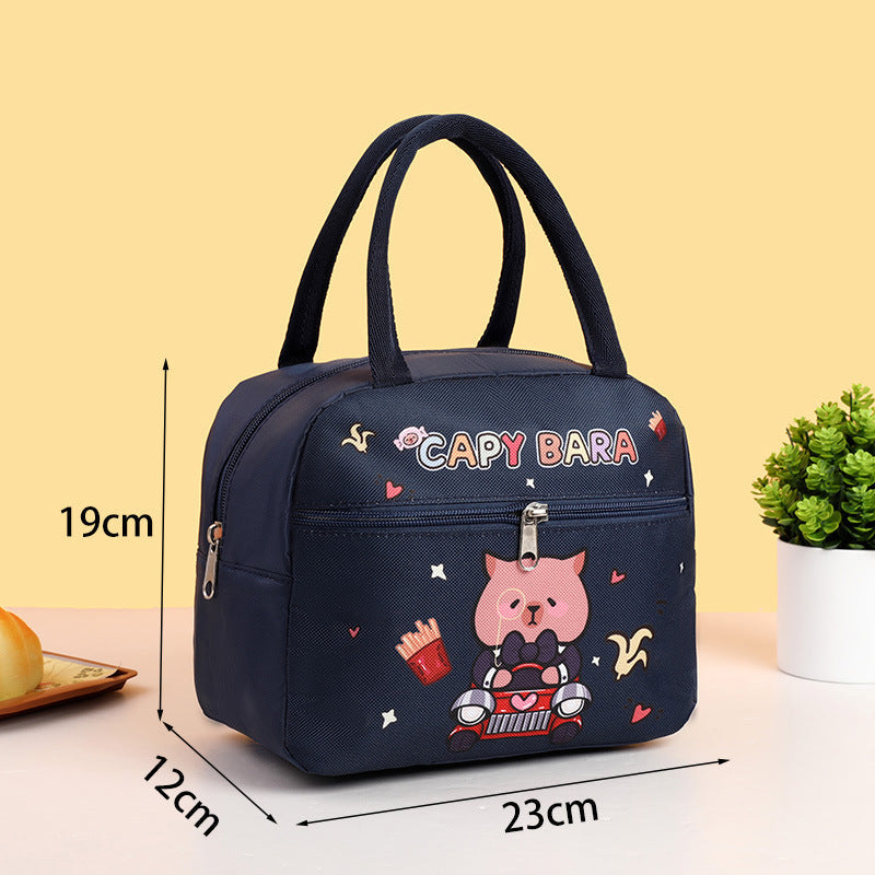 Kids' Insulated Lunch Box with Bear Design