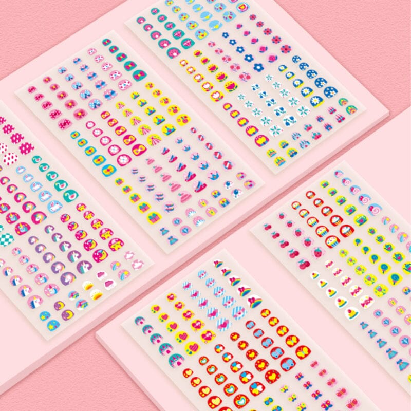 Kids' Nail Sticker Set – 520 Pieces