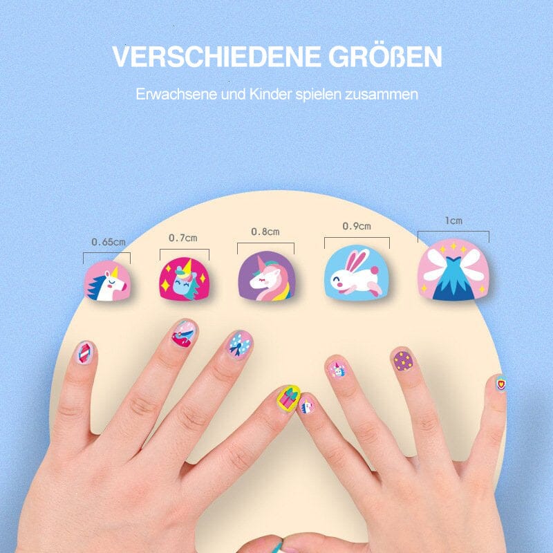 Kids' Nail Sticker Set – 520 Pieces
