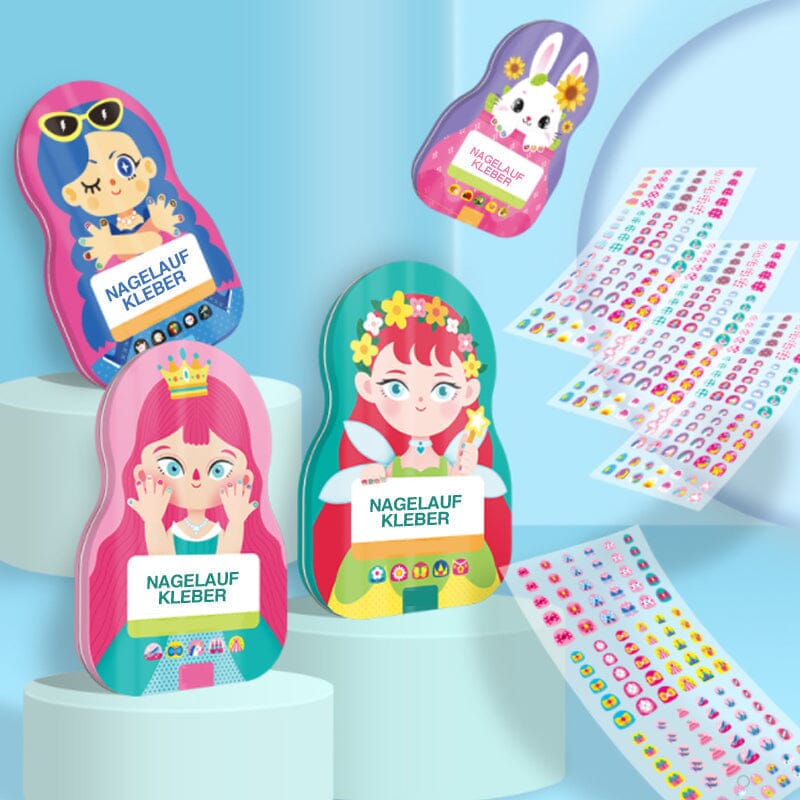 Kids' Nail Sticker Set – 520 Pieces