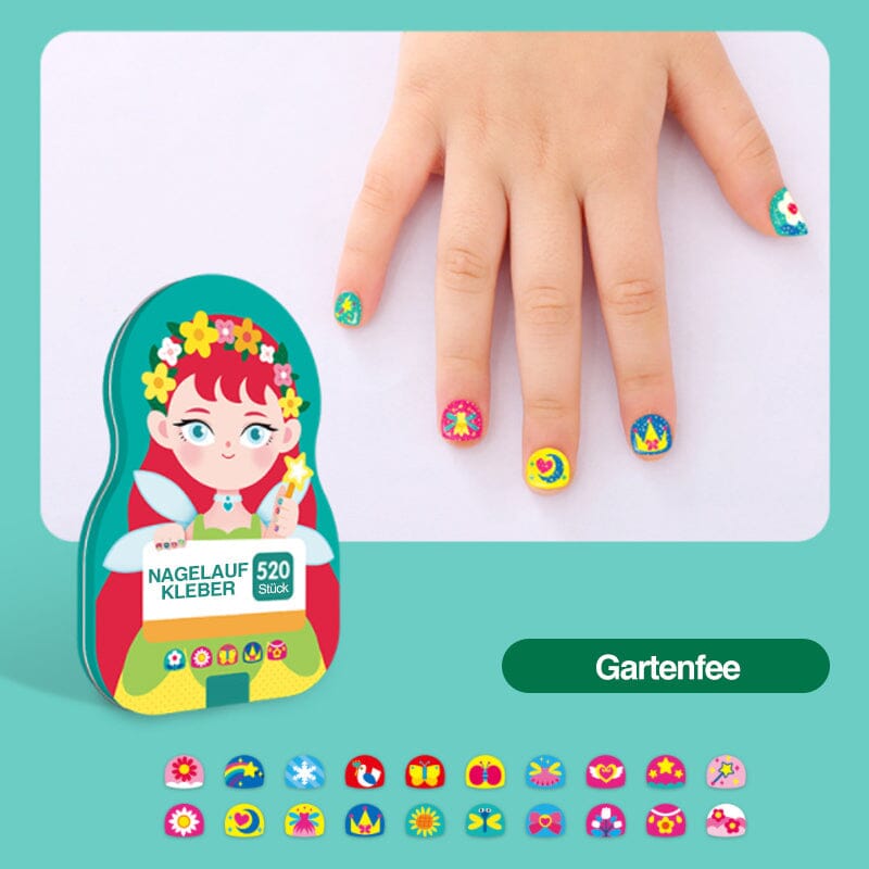 Kids' Nail Sticker Set – 520 Pieces