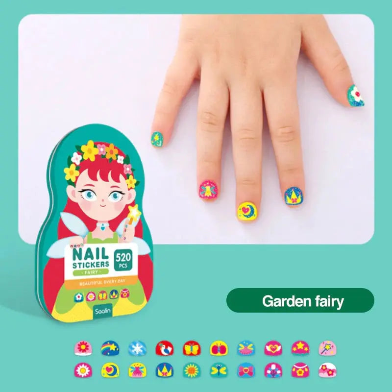 Kids Nail Sticker Set — Over 520 Creative, Waterproof Designs