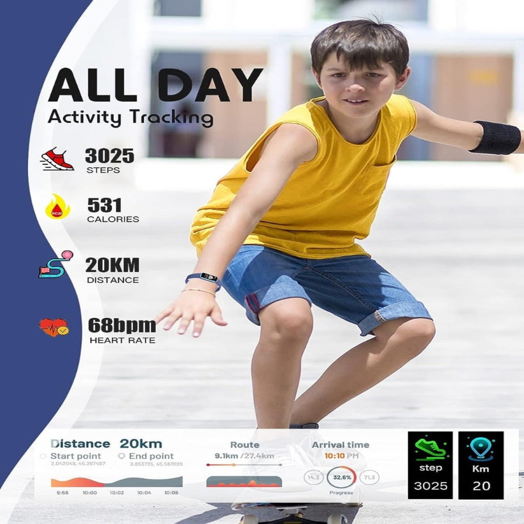 Kids smartwatch with GPS, fitness tracking, and health functions – Viona