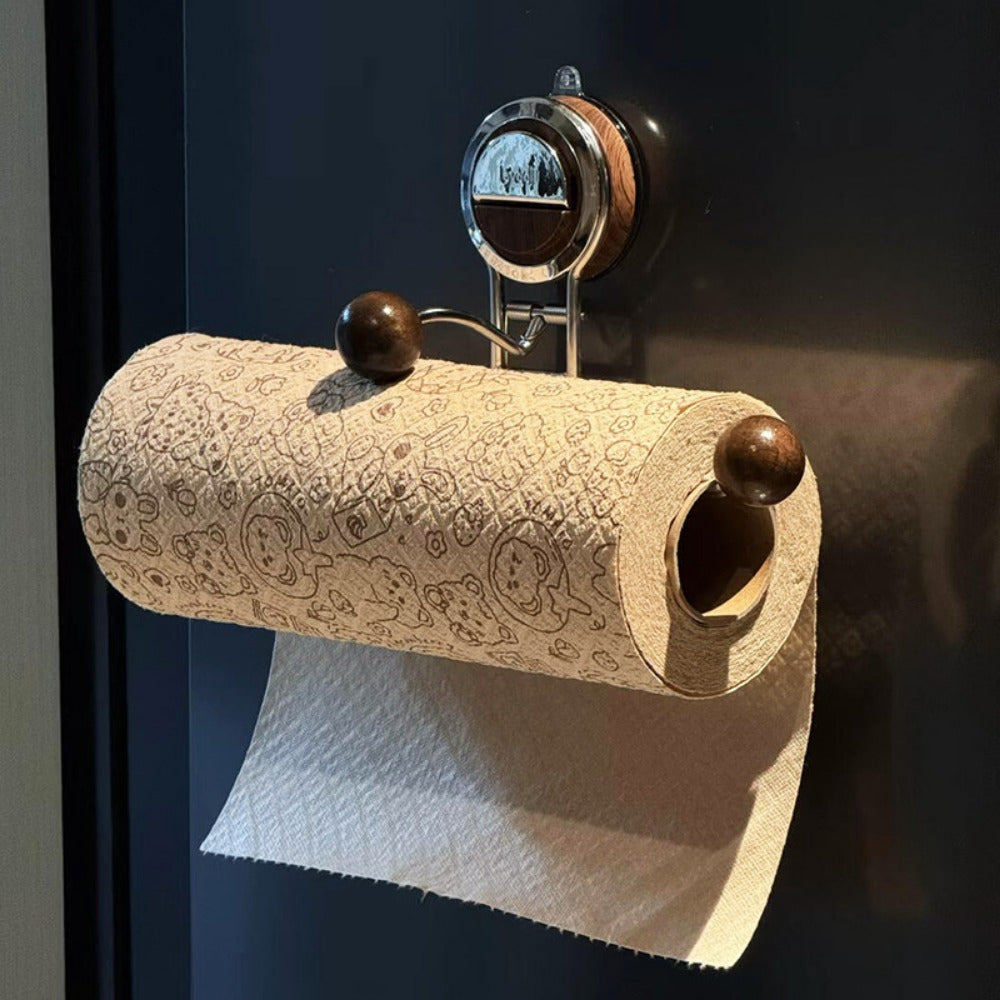 KitchenGrip Roll Holder – Stainless Steel Paper Towel Holder with Suction Cup