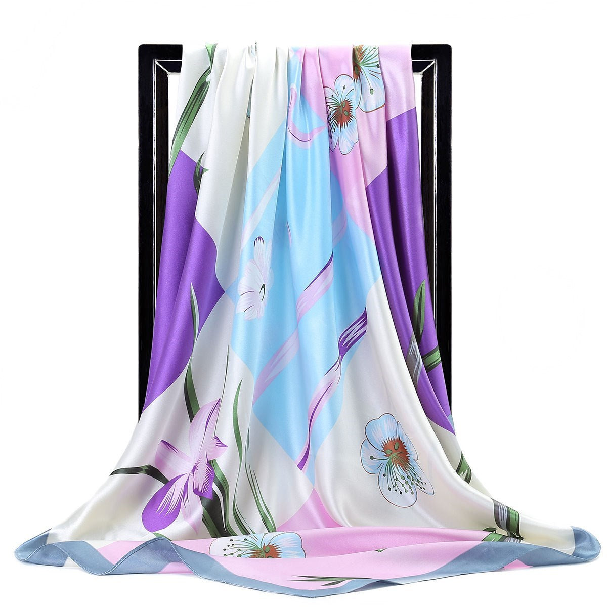 Large Square Silk Scarf – Versatile Everyday Accessory