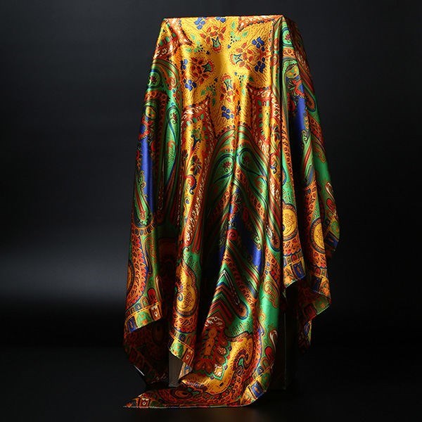 Large Square Silk Scarf – Versatile Everyday Accessory