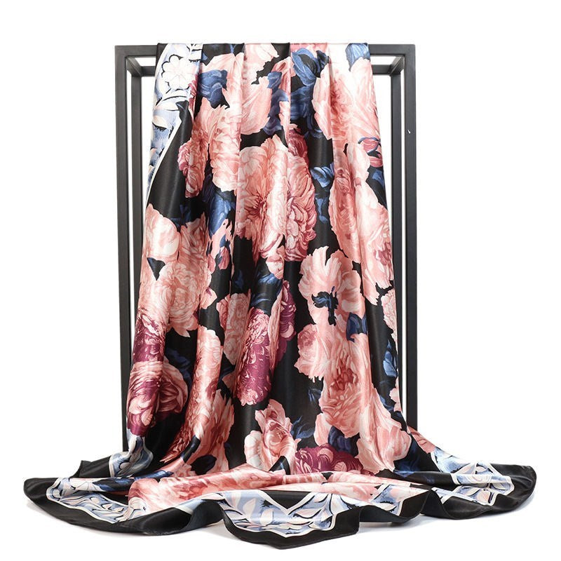 Large Square Silk Scarf – Versatile Everyday Accessory