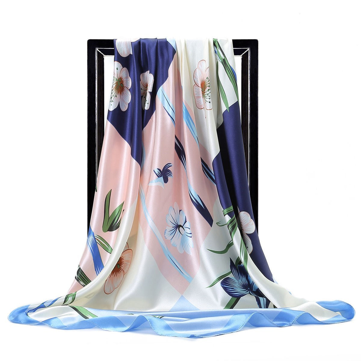 Large Square Silk Scarf – Versatile Everyday Accessory