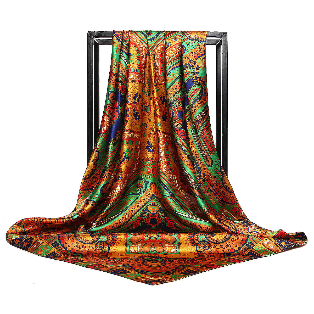 Large Square Silk Scarf – Versatile Everyday Accessory