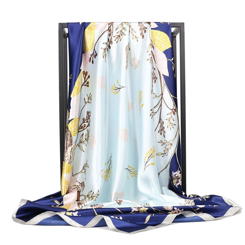Large Square Silk Scarf – Versatile Everyday Accessory