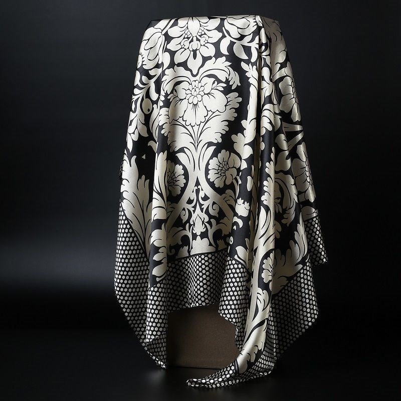 Large Square Silk Scarf – Versatile Everyday Accessory