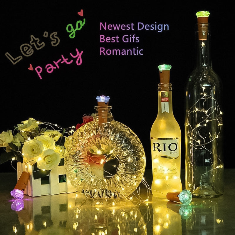 LED Bottle Light Cork Stopper – DIY Decor & Gift