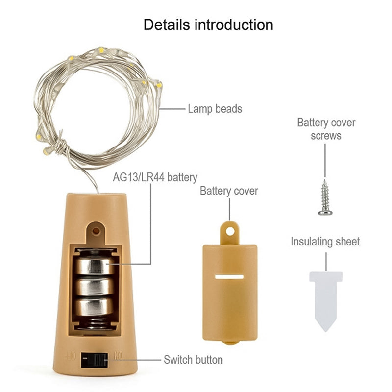 LED Bottle Light Cork Stopper – DIY Decor & Gift