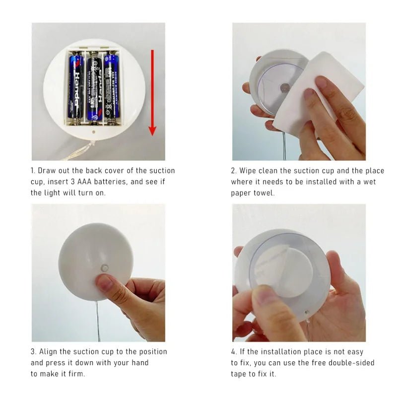 LED Christmas Lights with Suction Cups for Windows and Mirrors