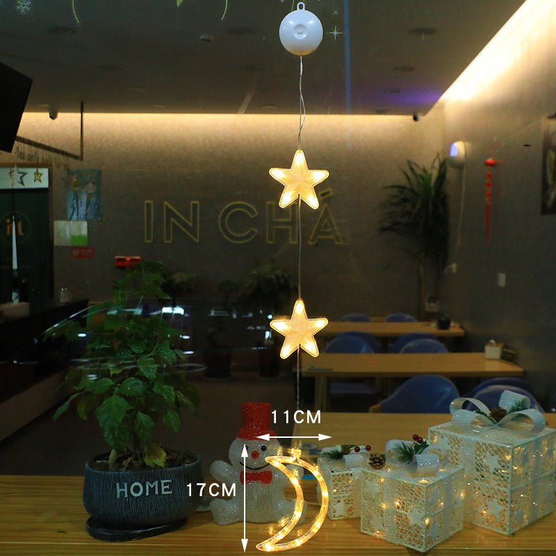 LED Christmas Lights with Suction Cups for Windows and Mirrors