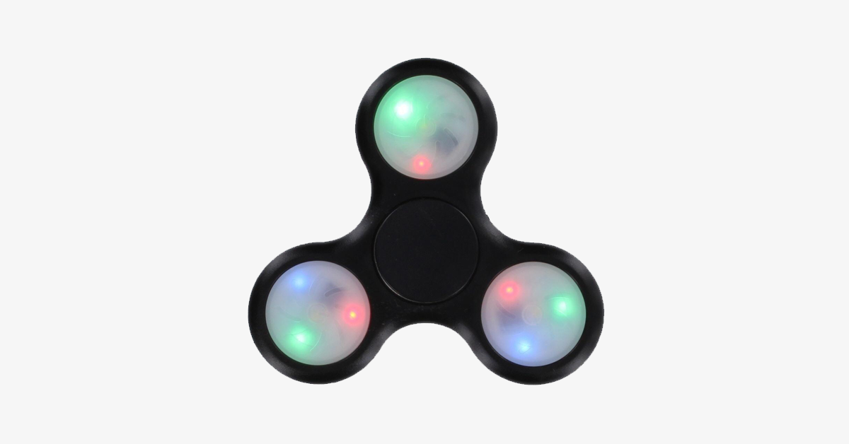 LED Fidget Spinner – Stress Relief Toy with Light-Up Action