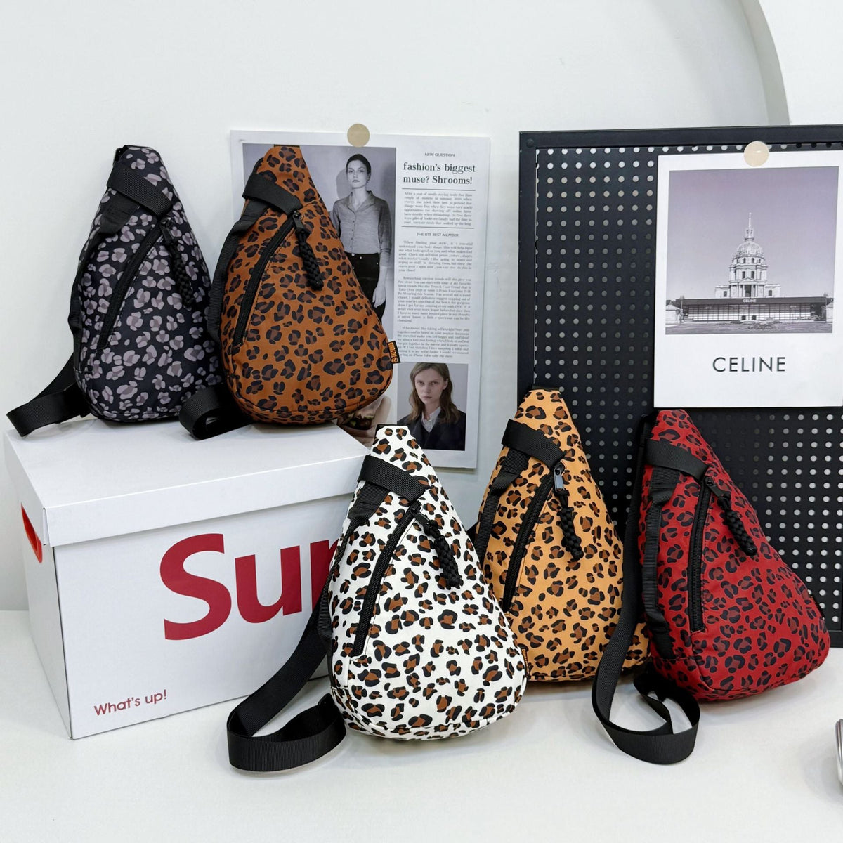 Leopard Print Crossbody Bag
