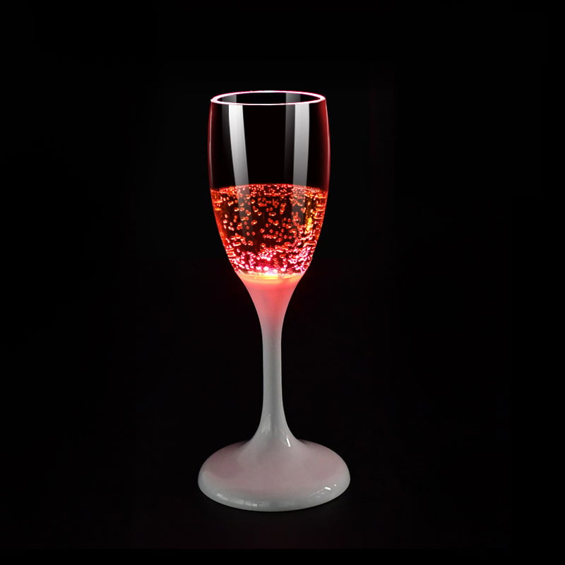Light-Up Champagne Glass – Liquid Activated LED Flute