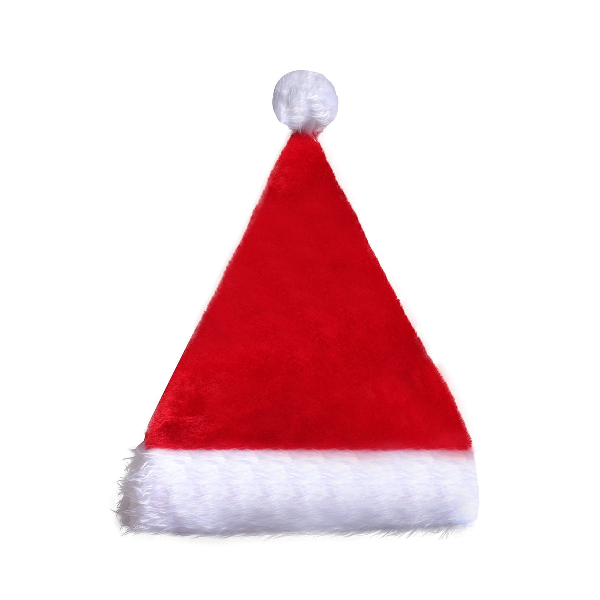 Light-Up Christmas Santa Hat with LED Lights – Soft Plush Holiday Hat