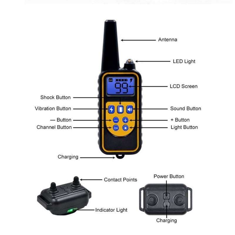 Long Range Waterproof Electric Dog Training Collar