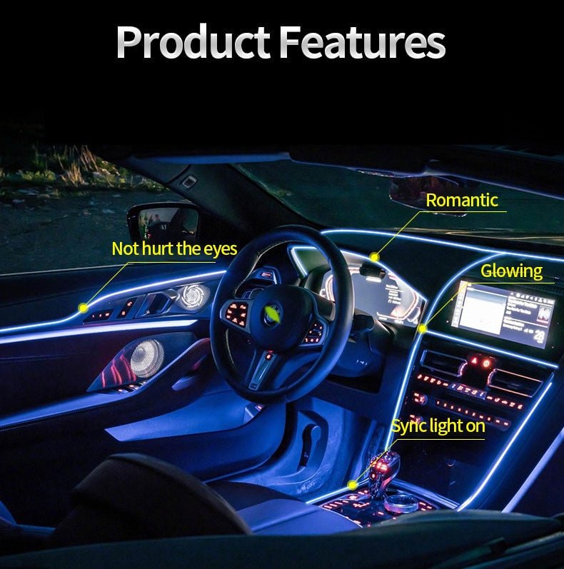 LumiRide LED Light Strip for Car Interiors