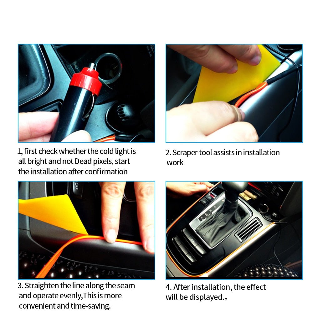 LumiRide LED Light Strip for Car Interiors