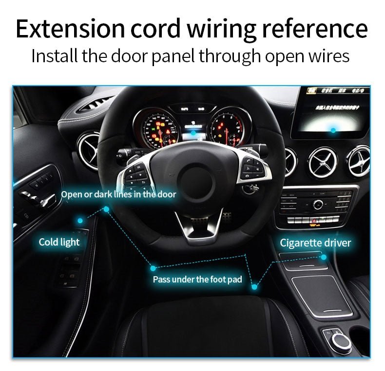 LumiRide LED Light Strip for Car Interiors