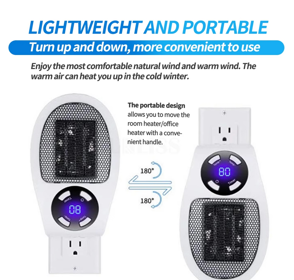 LuxaHeat Elegant Heater – Portable heater for comfortable warmth anywhere