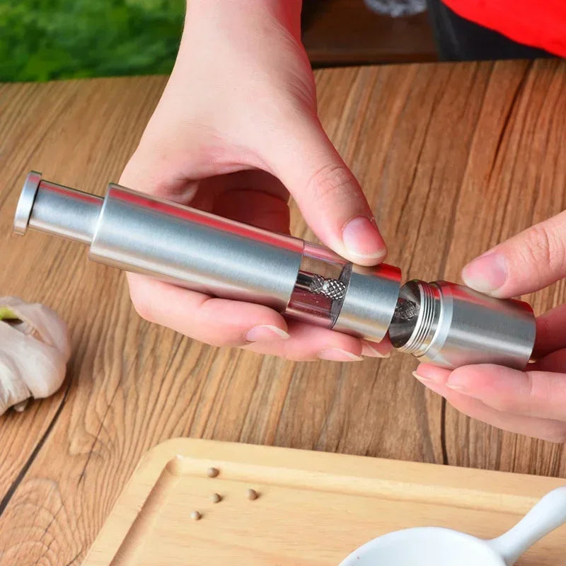 Luxe Push Pepper Mill – One-Hand Grinder for Fresh Spices