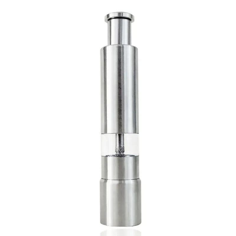 Luxe Push Pepper Mill – One-Hand Grinder for Fresh Spices