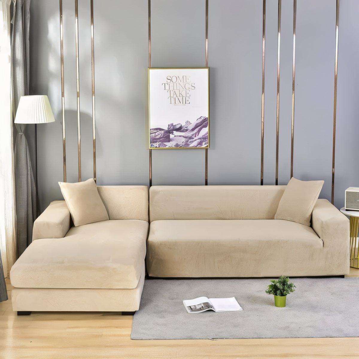 LuxuriFit Sofa Cover – Elegant Protection with Ultimate Comfort