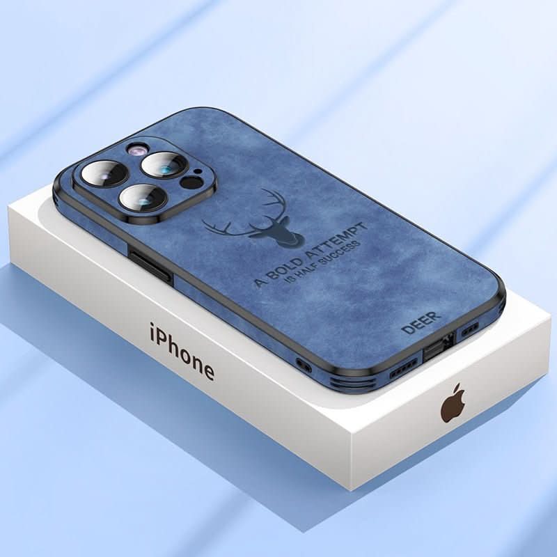 Luxurious leather iPhone case with shock protection
