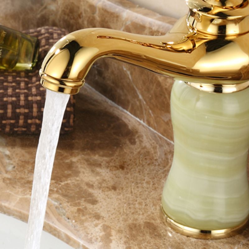 Luxury Vessel Sink Faucet with Lever Handle - Low Arc Bathroom Faucet