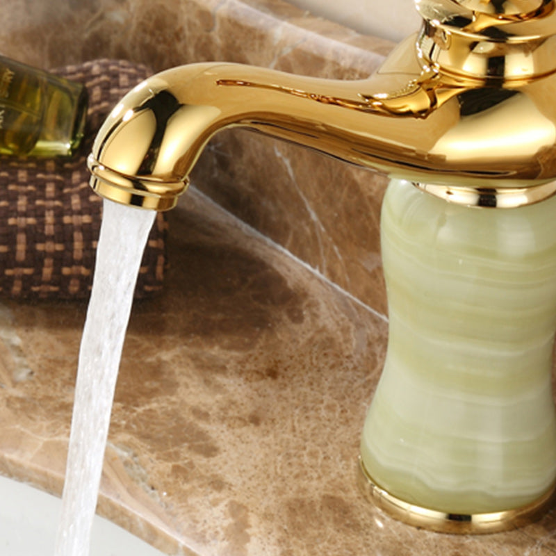 Luxury Vessel Sink Faucet with Lever Handle - Low Arc Bathroom Faucet