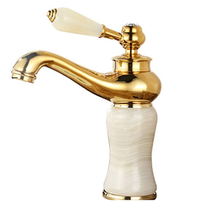 Luxury Vessel Sink Faucet with Lever Handle - Low Arc Bathroom Faucet