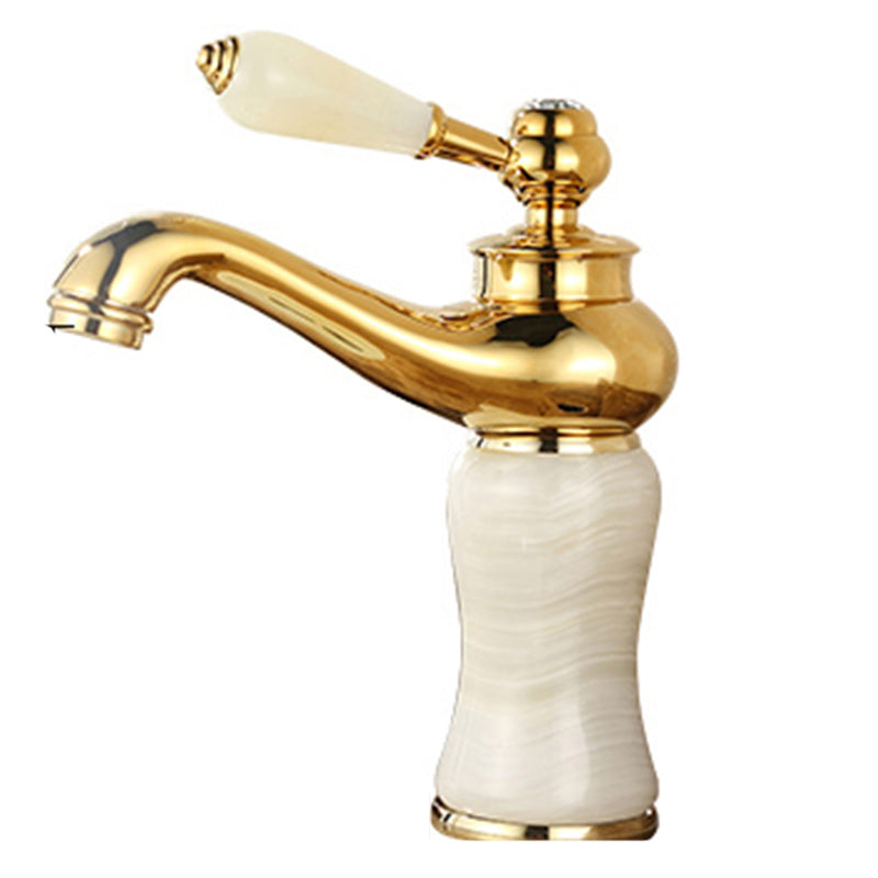 Luxury Vessel Sink Faucet with Lever Handle - Low Arc Bathroom Faucet