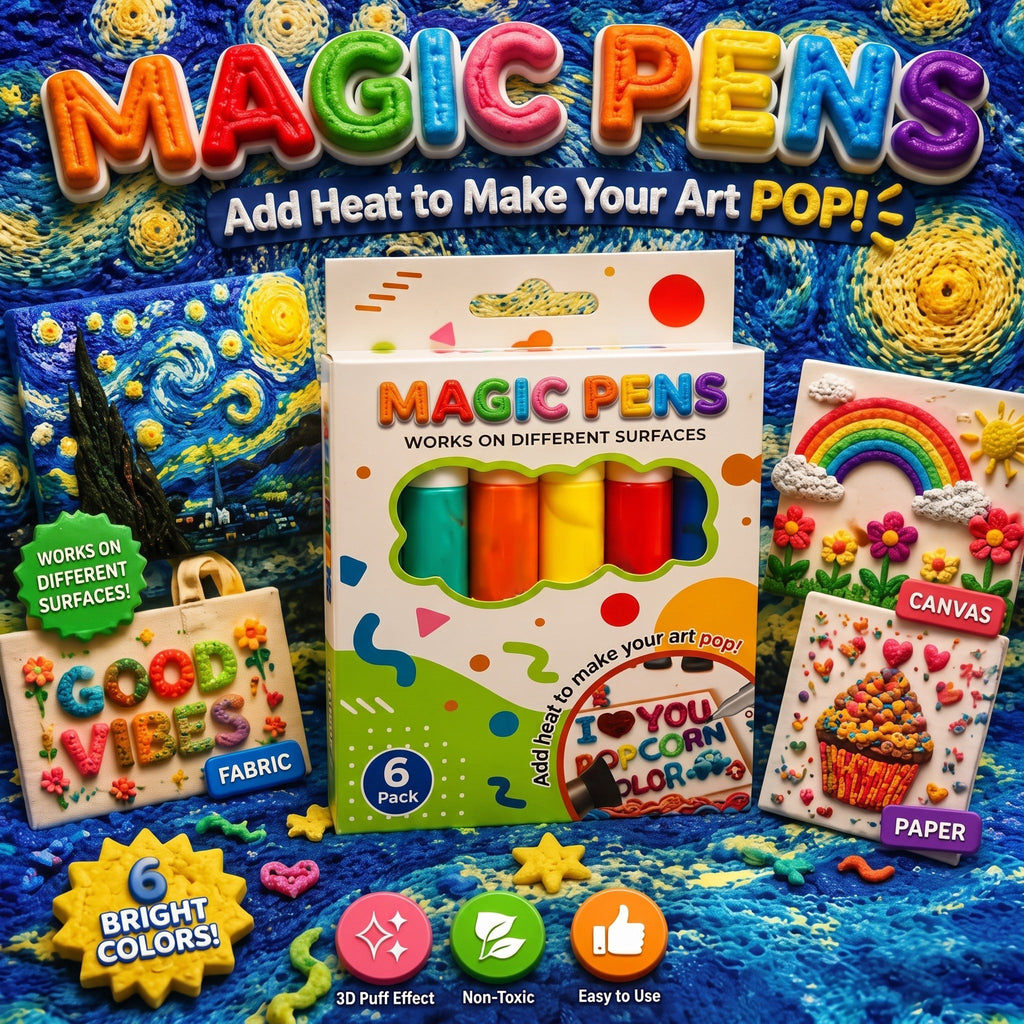 Magic Pen – Draw 3D with One Stroke! DIY Bubble Magic Drawing Pens