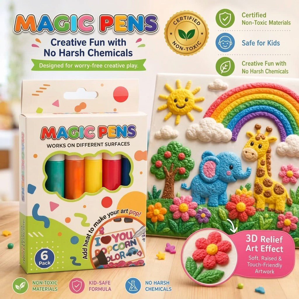 Magic Pen – Draw 3D with One Stroke! DIY Bubble Magic Drawing Pens